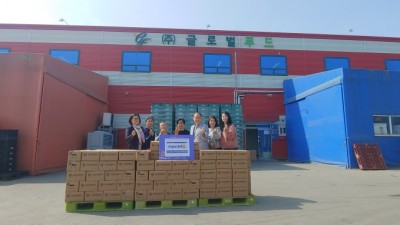 글로벌푸드, 김치5kg 217박스 취약계층에 기부