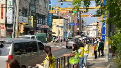 하성초, 합동 교통안전 캠페인 벌여