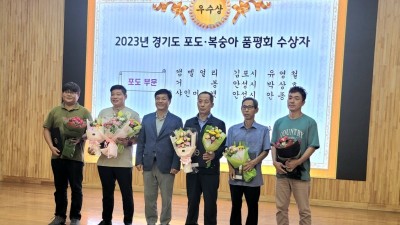 통진읍 유영철 농가, 2023년 경기도포도품평회 켐벨얼리 부분 '우수상'