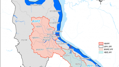 김포시, 비점오염원 관리지역 지정·고시