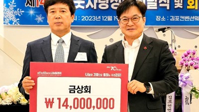 금상회, 읍면동 취약계층 지원 1400만 원 전달