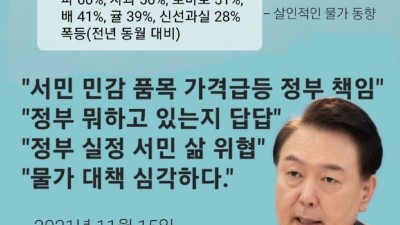 [독구다이] 윤석열, 물가 대책 심각... 정부 뭐하고 있는지 답답