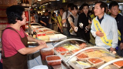 유정복 시장, 전통시장ㆍ아동양육시설ㆍ경로당 등 설 맞이 방문