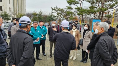 도의회 국힘, 김포 솔터고 화재 복구 현장 방문... 지원 방안 논의