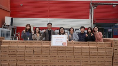 글로벌푸드, 김포시제2종합사회복지관에 무김치 2,000kg 전달