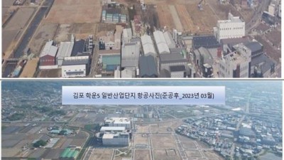 김포 학운5 산단 준공... 70개 업체 39만㎡ 계약 완료, 분양률 73%