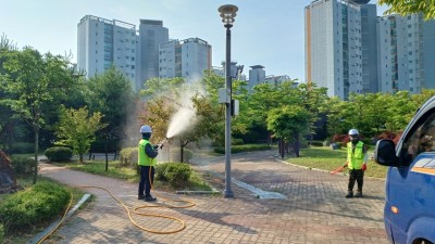 김포시, 공원 풀깎기, 풀뽑기, 관목전정, 병해충방제 실시