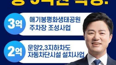 박상혁 의원, 행안부 특교세 5억 원 확보