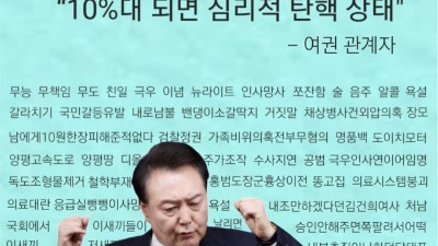 [만평] 확신적 무능과 박절한 지지율