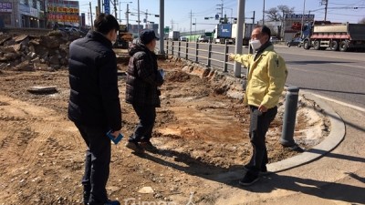 교통국장, 주요 도로 건설현장 점검