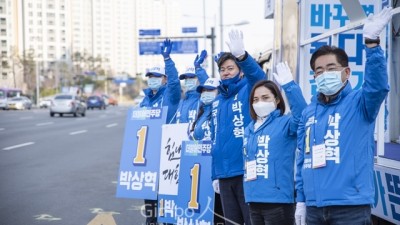 민주당 김포(을) 박상혁 후보, ‘차분한 유세’로 출정