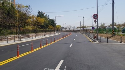 도시계획도로 중로1-15호선 확·포장사업 완료