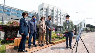 시의회 도시환경위원회, 꽃피는 거리 조성사업 현장 확인